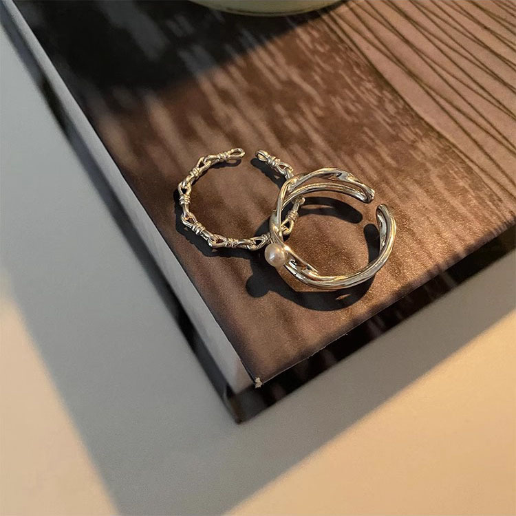 Holiday, Tea Party Occasion 1 Piece 925 Sterling Silver Geometric Rings
