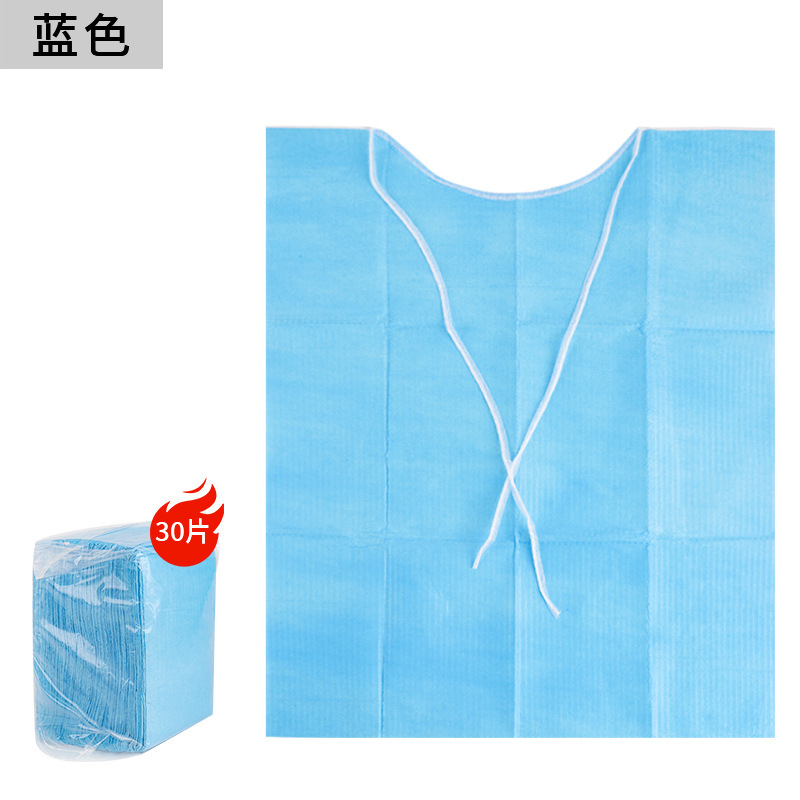卸売歯科口腔使い捨てレーススカーフタオル 30 個美容室歯科医院ラミネート紙よだれかけ|undefined