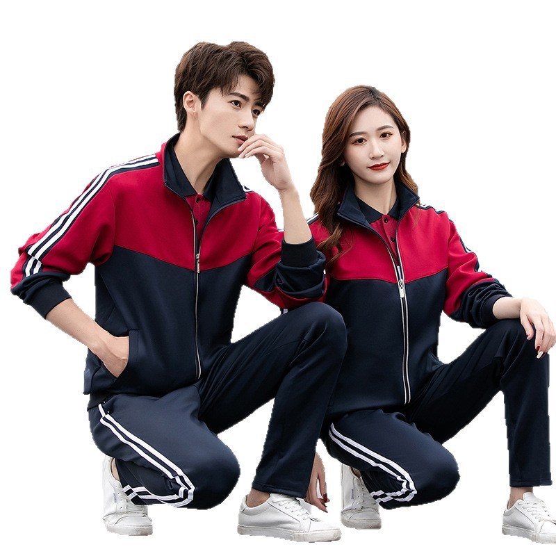 春秋初中生班服学院风立领外套三件套高中小学生秋季冬运动会校服|undefined