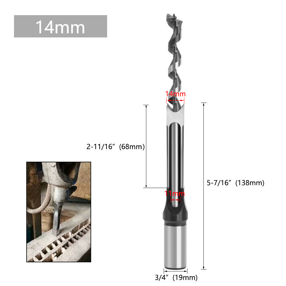 Leqing laliwei carpintería agujero cuadrado taladro núcleo cuadrado Tenon taladro agujero cuadrado taladro ensalada taladro agujero abridor taladro de perforación