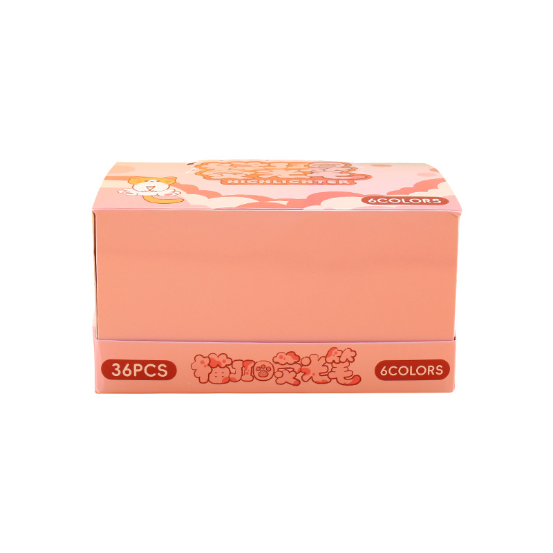 Primero en la mañana lindo gato garra puntero estudiantes puntos marcador de color puntero de marca niños graffiti puntero