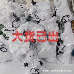 跨境新款Ghost & Pup Candle Holder幽灵牵小狗烛台万圣节小雕像