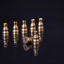 厂家批发黄铜葫芦香插线香盘香檀香沉香小葫芦香炉香插座黄铜香座