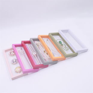 Transparent Pe Film Suspended Jewelry Box Jewelry Badge Earrings Wearable Nail Storage Packaging Display Box Jewelry Box