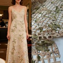 新款多色水溶镂空花朵刺绣蕾丝绣花面料lace Embroidered fabric