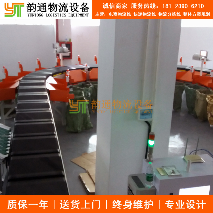 抖音电商物流线 斜摆轮分拣机 物流分拣机 快递分拣机 自动分拣线