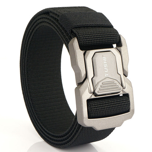 New tactical belt nylon workwear aluminum alloy buckle quick-drying pants belt outdoor canvas training inner belt wholesale