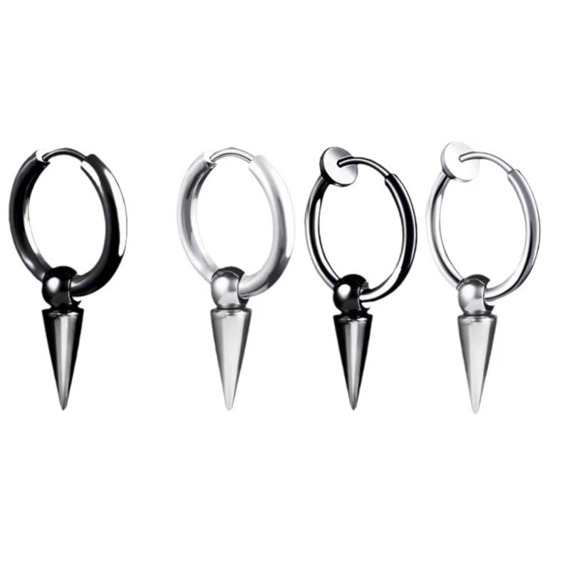 Earrings stainless steel drop-shaped