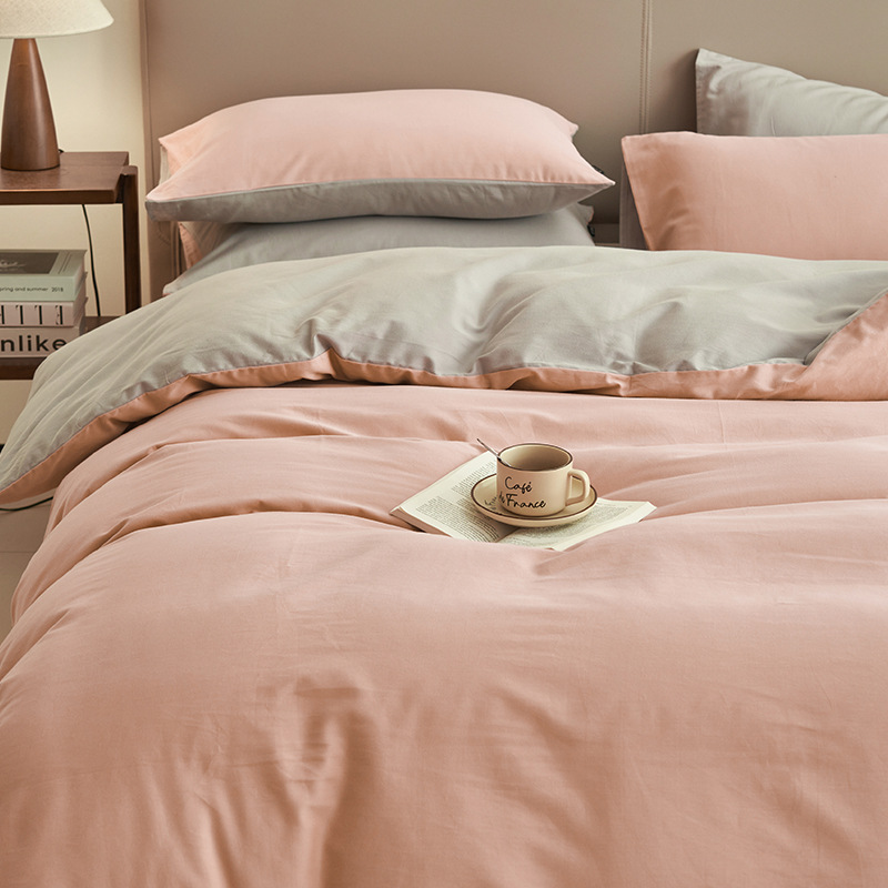 Una cama de cuatro piezas de algodón 2025 nuevo edredón sábanas de cubierta dormitorio de estudiantes de tres piezas de cama Kasa4