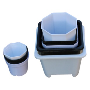 Black Square pot simple succulent vegetable seedling pot 6-7cm small black square cutting seedling plastic square pot