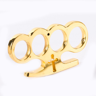 Thickened finger Tiger four-finger knuckle ring ring buckle car broken window survival equipment glass fiber legal self-defense weapon