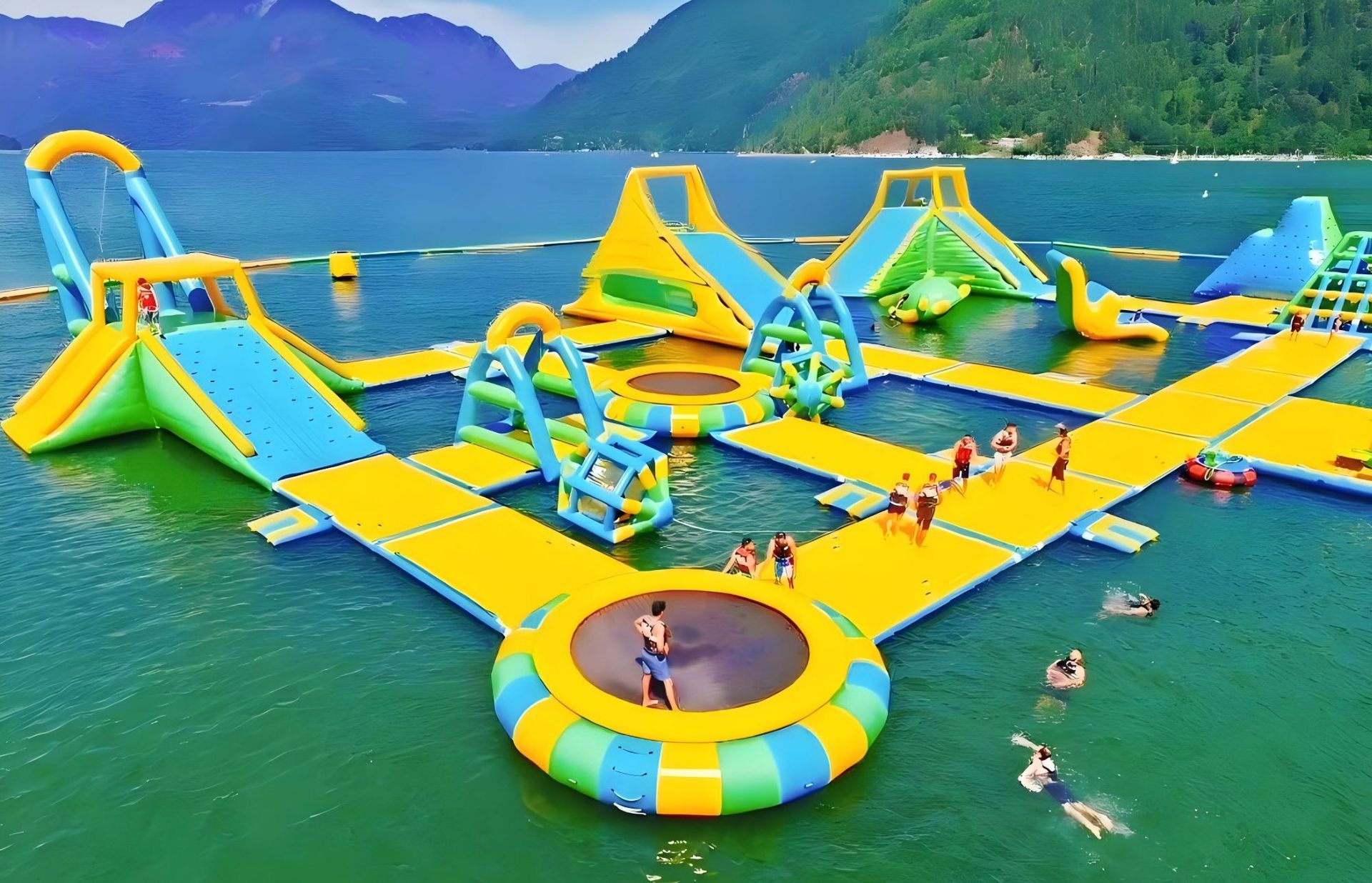 Agua inflable, castillos inflables, accesorios, juguetes para niños personalizados, inflables, al aire libre, gran lago, agua, agua, agua