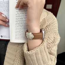 荔枝纹星光色小羊皮表带适用于applewatch苹果手表iwatch男女腕带