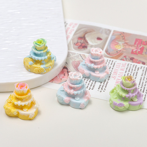 Cartoon DIY resin accessories and decorations: flowers, fountains, cream glue, hair clips, phone cases, shoe buckles, keychains, pendants.