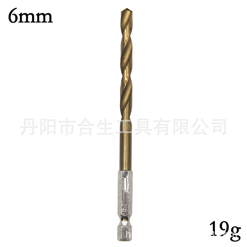 六角ハンドル13pcチタンメッキ麻花ドリル1.5-6.5mm電気ドリルドライバードリル風ドリルセット|undefined