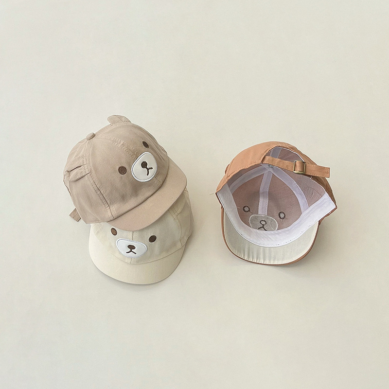 Children Unisex Cute Bear Embroidery Baseball Cap display picture 2
