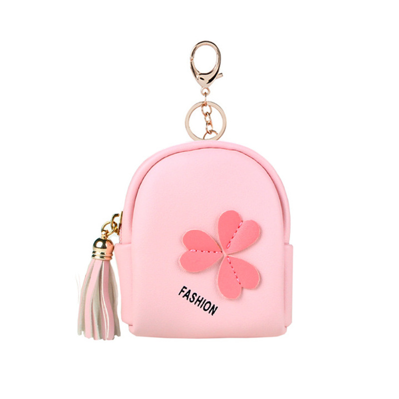 Estilo coreano fresco lindo estudiante monedero de la moneda de cuero pequeño bolso de La Moneda bolsa de identificación integrada portátil