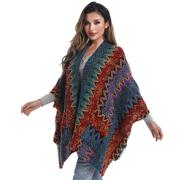 Women's Streetwear Plaid Imitation Cashmere Tassel Shawl display picture 3