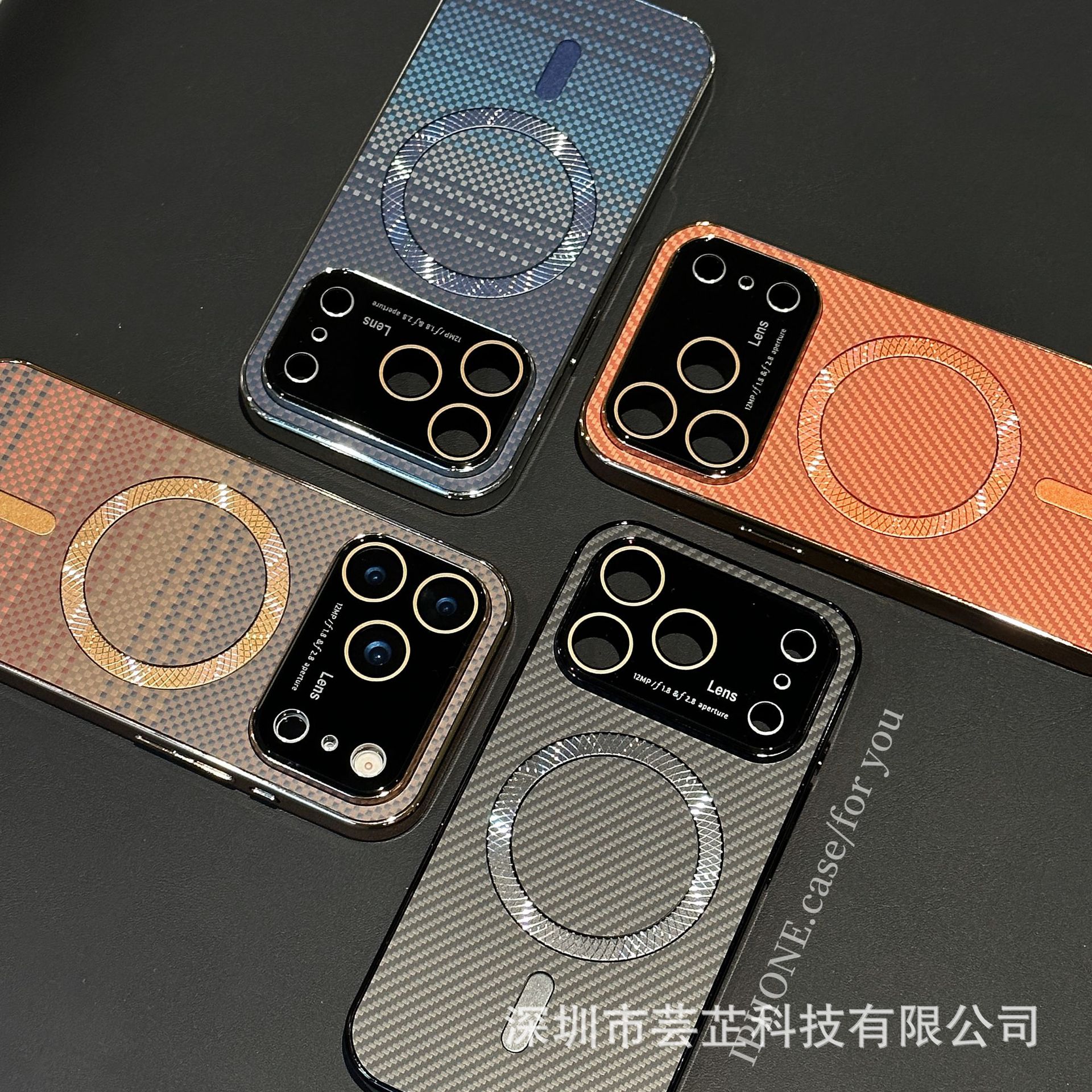 新款大视窗碳纤维磁吸适用iPhone17ProMax手机壳苹果16防摔保护套
