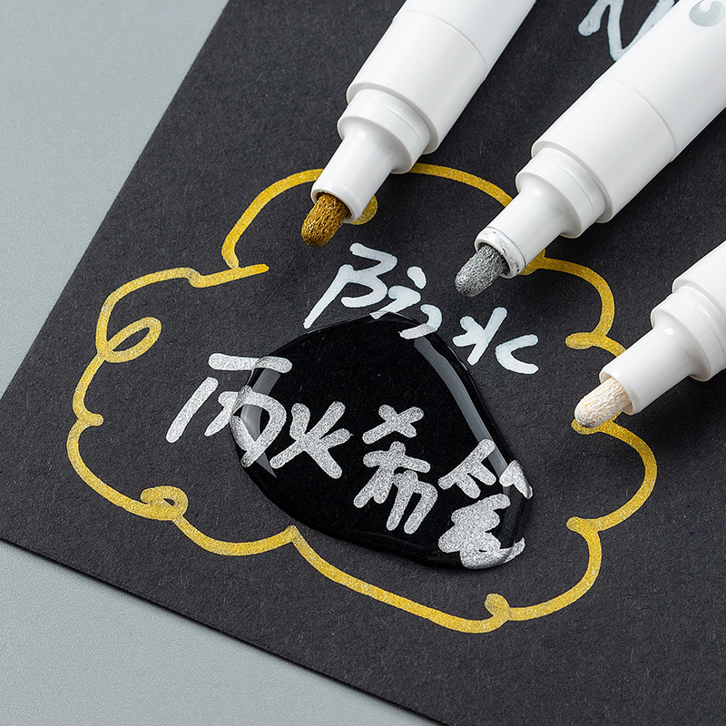 STASTA1000N acrílico de alto brillo marcador de pluma impermeable a prueba de agua pluma de pintura de color plegable pluma de graffiti personalizada para niños