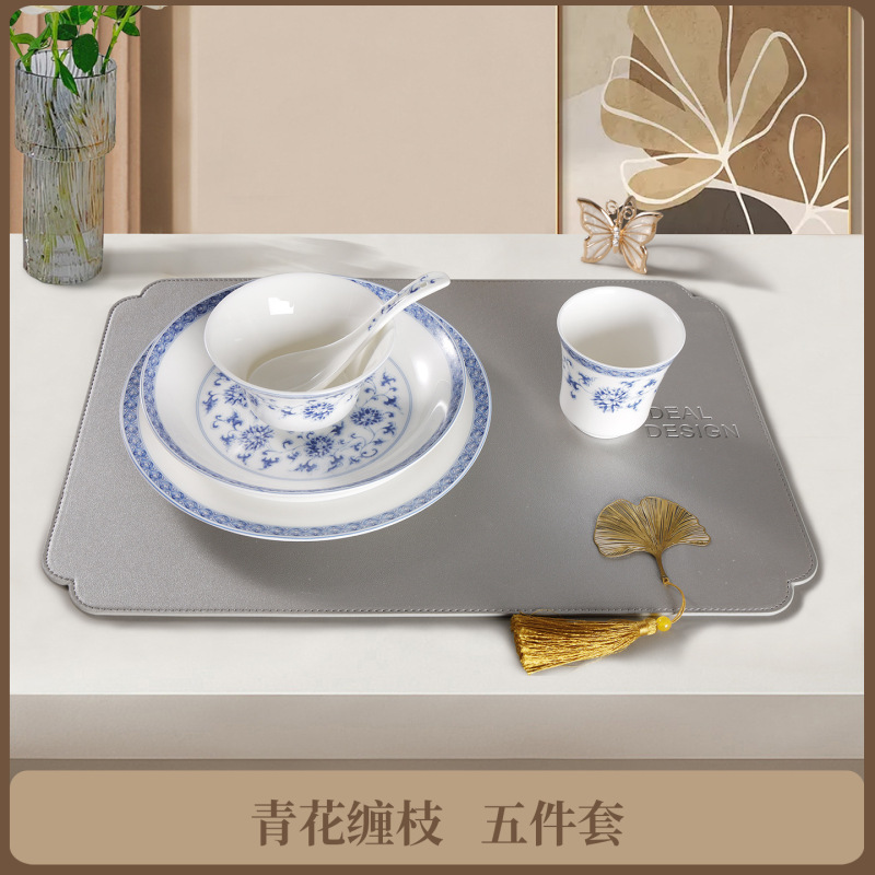 酒店摆台餐具套装景德镇餐具四件套星级餐厅会所高档包厢专用批发|undefined
