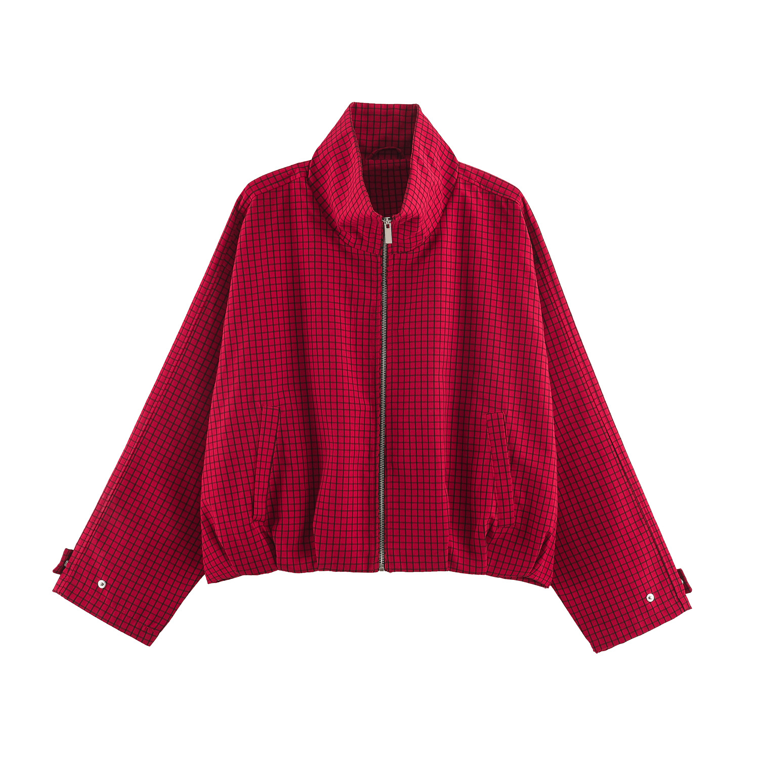 European and American Cross-Border New Style Stand-Collar Bomber Jacket Early Autumn Women's Jacket