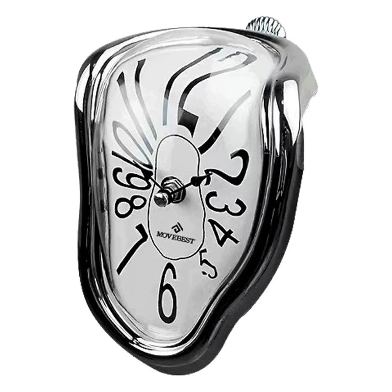 Настенные часы Hengli Amazon Испания Дали Плавленные часы Креативные витые настенные часы Сканирование стрелок