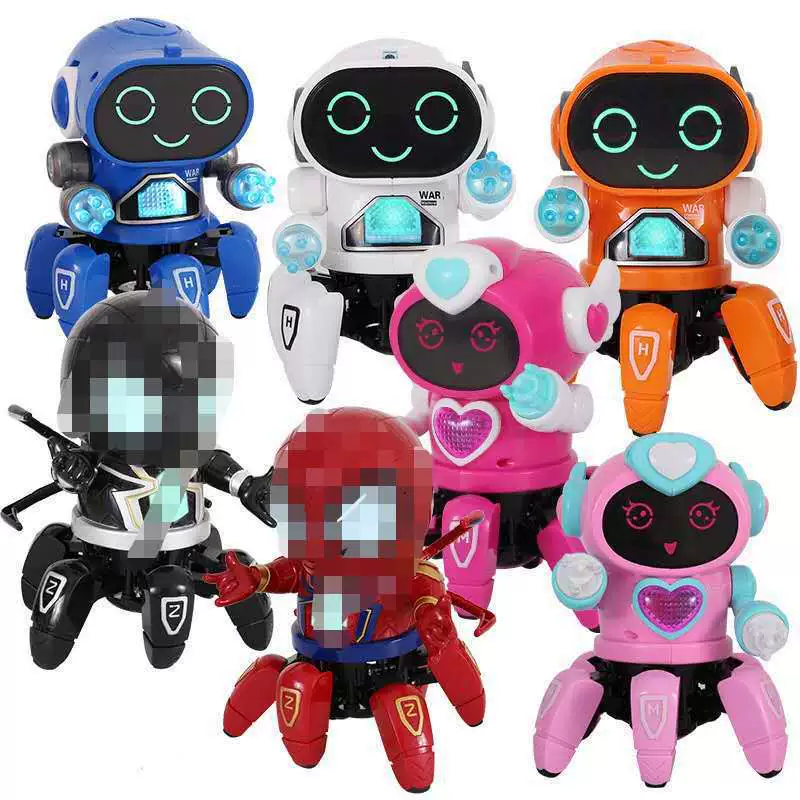 Electric cartoon toy, dancing music lightweight robot