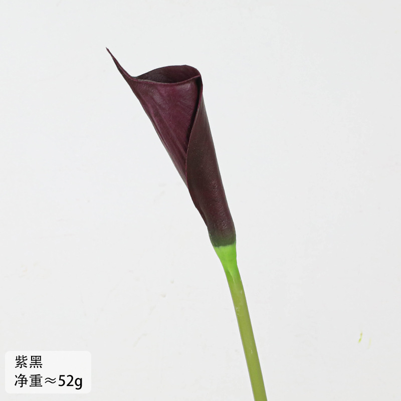 PU 스트레이트 칼라 릴리//퍼플 블랙