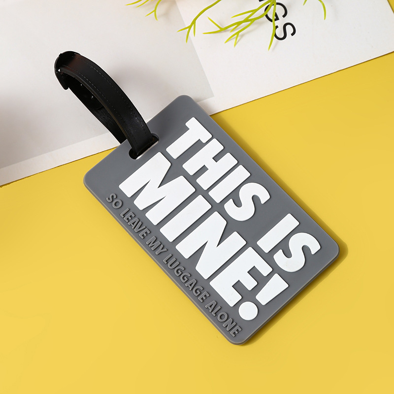 Soft Rubber Luggage Tags With Airplane Design Bag Accessories_voghion.com
