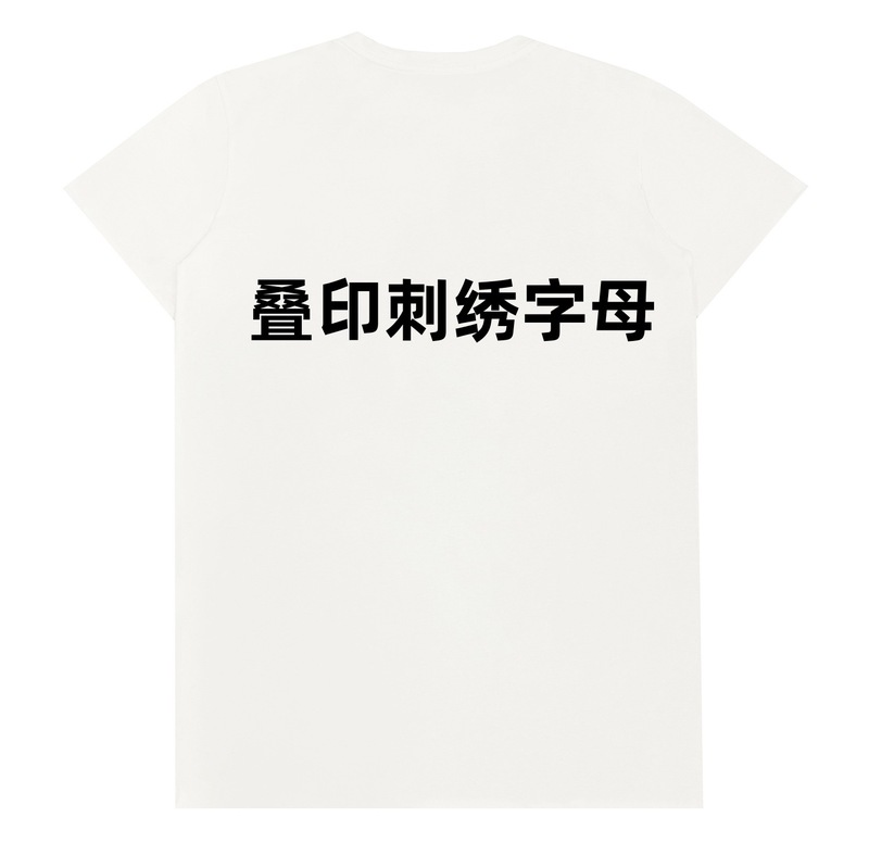 高品質Cブランドシリーズ ジェニー同型オーバープリント文字刺繍半袖男女同型カップル半袖Tシャツ|undefined