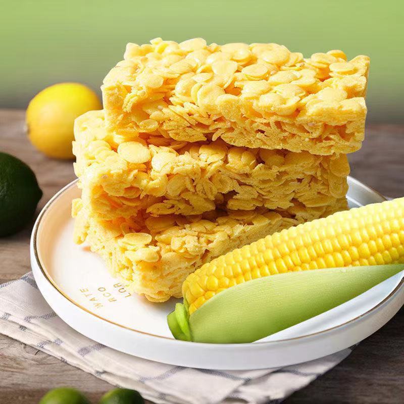 【Full Carton 100 Packs】Hong Kong Style Corn Crisp Rough Grain Grain Cookies Full Carton Wholesale Leisure Office Snacks