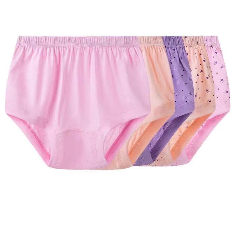 Women's Underwear Middle-aged and Old-aged Pure Cotton High Waist Loose Anti-bacterial Pants for Old Lady Mother's Large Size Shorts Triangle for Old People