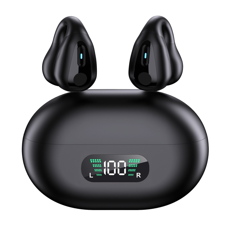 Huaqiangbei 骨伝導 Bluetooth ヘッドセットワイヤレススポーツオープン非インイヤーノイズリダクションドロップシッピング送料無料イヤークリップヘッドフォン|undefined