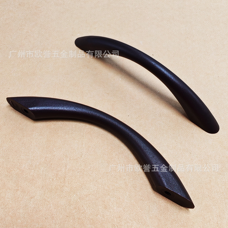 PE arco manija de plástico simple muebles de alta calidad mango de puerta de almacenamiento cajón manija puerta de gabinete zapato manija puente