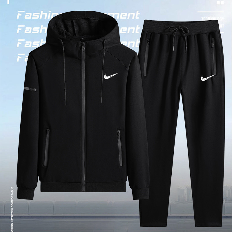 Men's Clothing 2025 Autum Sports and Leisure Suit Men's Hooded Large Size Cardigan Sweatshirt Sweatpants Sportswear Two-Piece Set Men's Clothing 2025 Autum Sports and Leisure Suit Men's Hooded Large Size Cardigan Sweatshirt Sweatpants Sportswear Two-Piece Set
