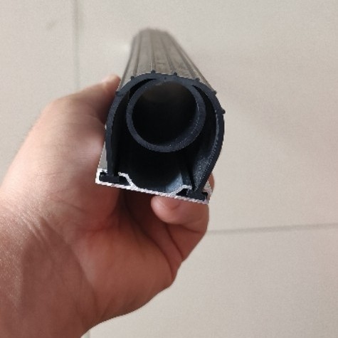 跨境车库门底密封条平板和L型铝合金底座车库门卷帘门橡胶毛刷条