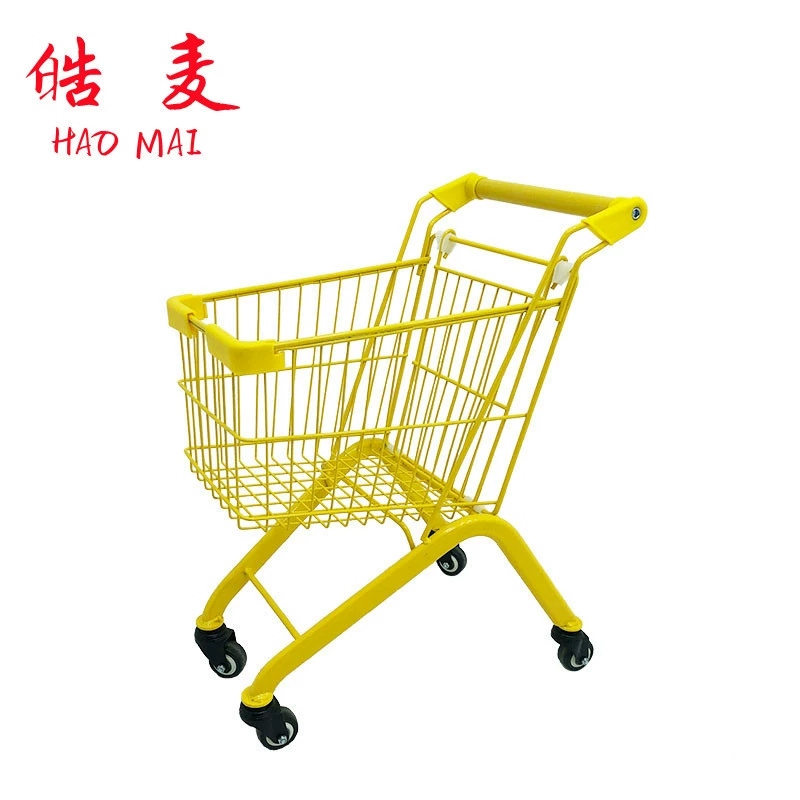 Металлическая детская Автомобильная детская тележка Мини-металлический супермаркет Тележка для покупок