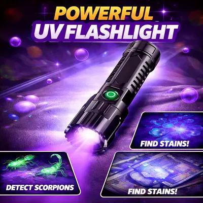UV fənərlər, Durable Household Flashlight with Ultra-Bright - t007-purple-light