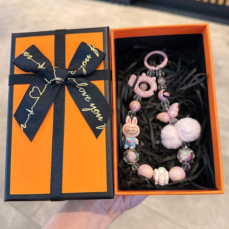 Bubble Matrabu bolso de cadena de teléfono móvil colgando llaveros novia de Navidad
