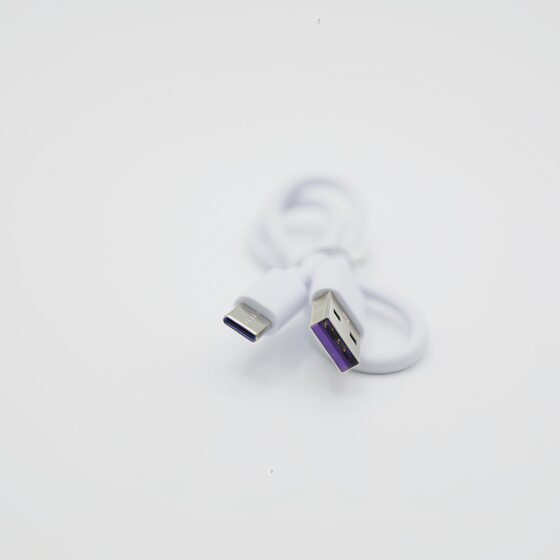 TYPE-C data cable four-core USB charging cable thickened PVC power cord fast charging 5V2A for Huawei Xiaomi 1M