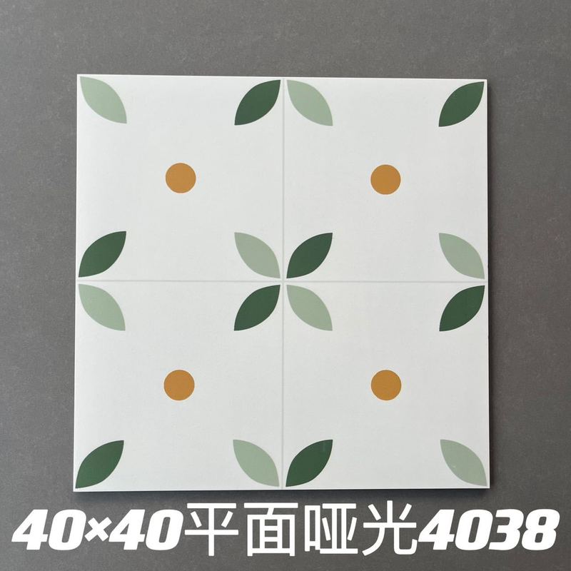 インターネット有名人 ins 南洋スタイル娘惹小さなタイル 400X400MM 浴室トイレ小さな床タイルバルコニー滑り止めタイル|undefined