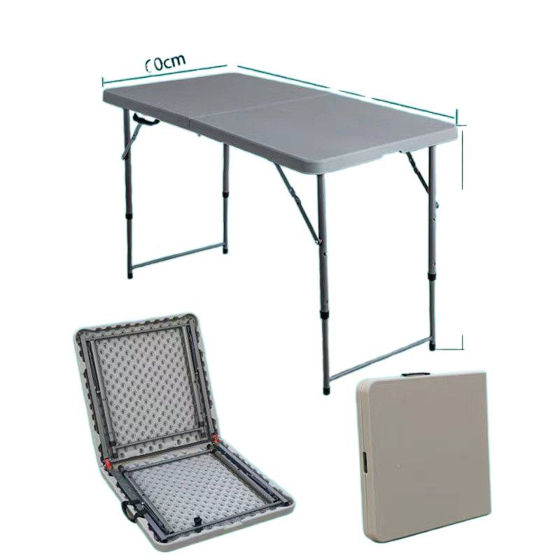 Mesa plegable alta al aire libre picnic simple de plástico simple mesa de estudio portátil de almacenamiento moderno mesa y silla
