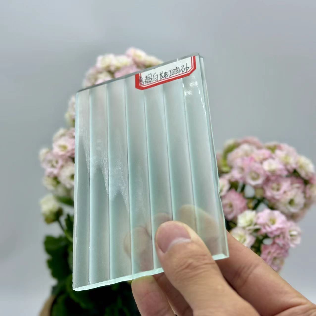 蒙砂玻璃浴室办公室隔断半透明长虹酸洗磨砂玻璃