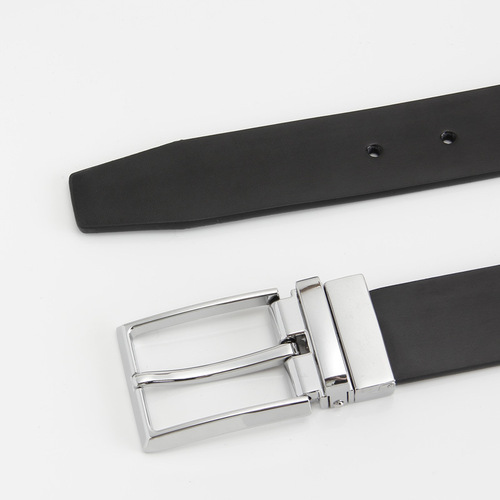 New 105 pattern split leather pin buckle belt Men's reversible leather casual fashion belt swivel buckle