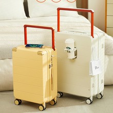 新款多功能行李箱女网红宽拉杆箱大容量学生行李箱可充电旅行箱