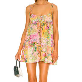 2026 跨境亚马逊 temu Spring Women's Print Loose Spaghetti St
