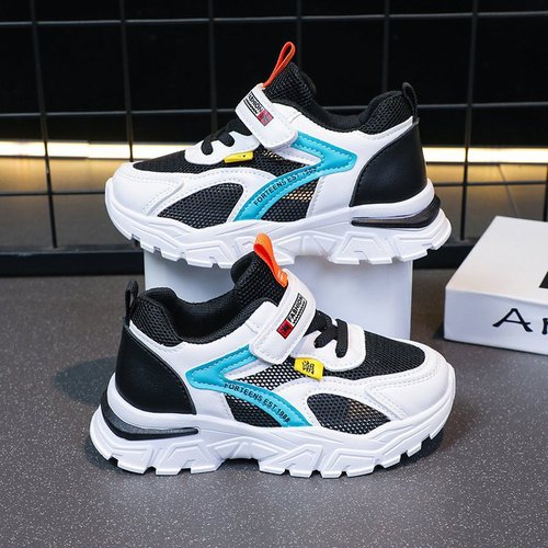 Children's Sports Shoes 2025 Spring and Autumn Soft Sole Breathable Mesh Girls' Shoes for Big Kids Pink