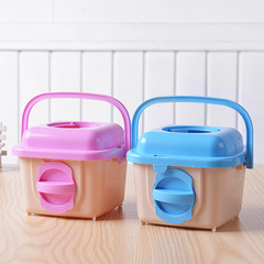 BOER Mini Dormitory Cage Hamster Housing Peak Top Portable Box with Detachable Box for Convenient Carrying Hamster Take-Along Supplies