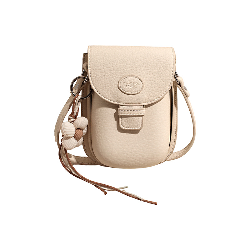 Bolso de mujer de verano popular portátil herradura de caballo bolso de teléfono móvil de textura alta moda color contraste bolso de hombro